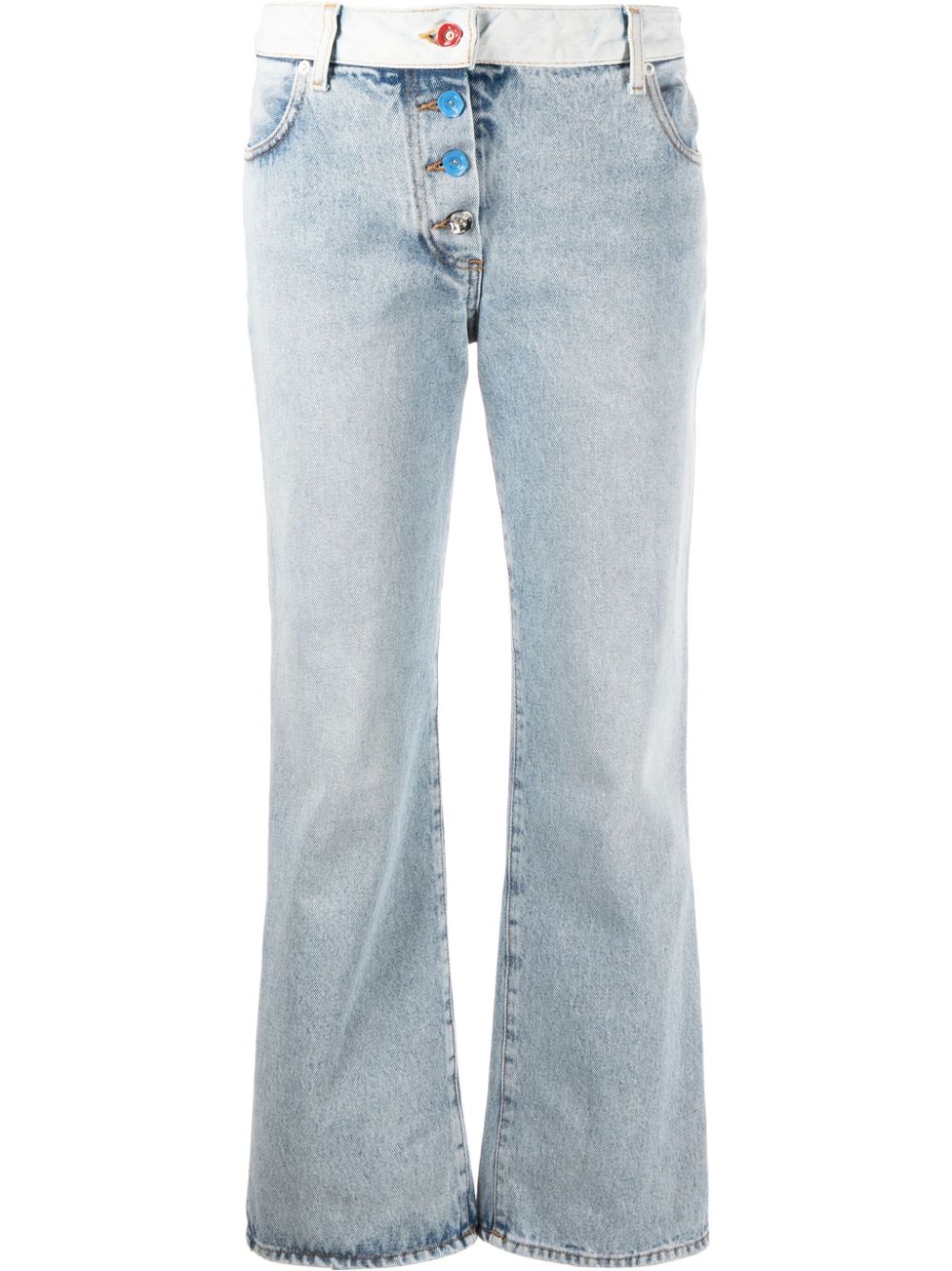 Off-White mid-rise flared jeans - Blue von Off-White