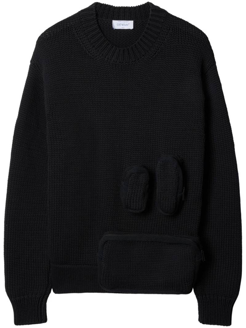 Off-White multipocket cotton-blend jumper - Black von Off-White