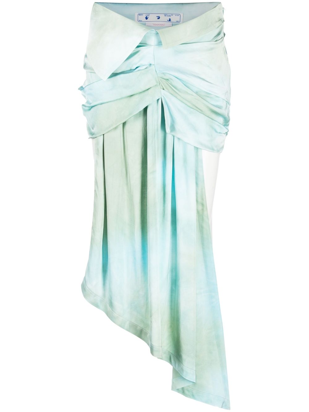Off-White ombré-effect dual-tone skirt - Blue von Off-White