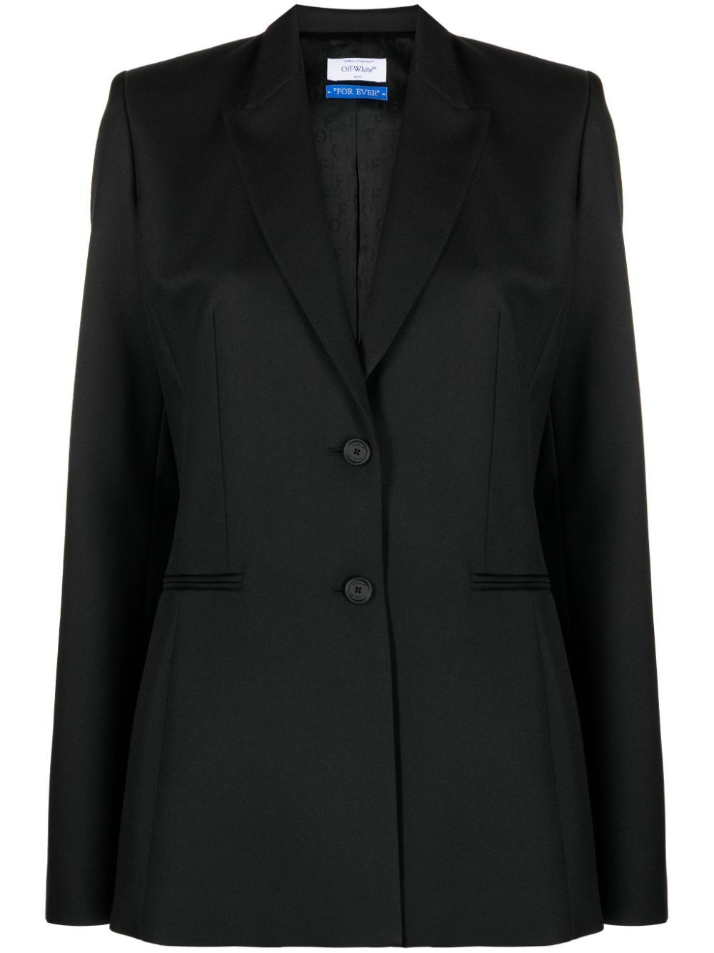 Off-White peak-lapels single-breasted blazer - Black von Off-White