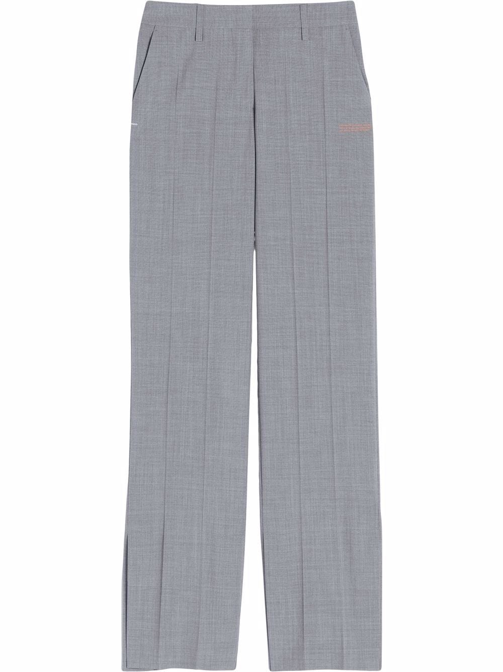 Off-White pressed-crease straight-leg trousers - Grey von Off-White