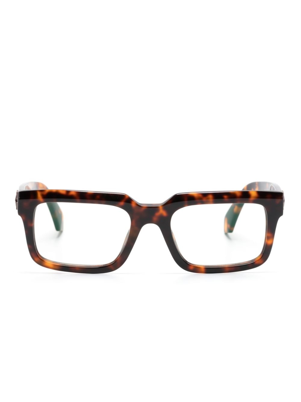 Off-White rectangle-frame glasses - Brown von Off-White