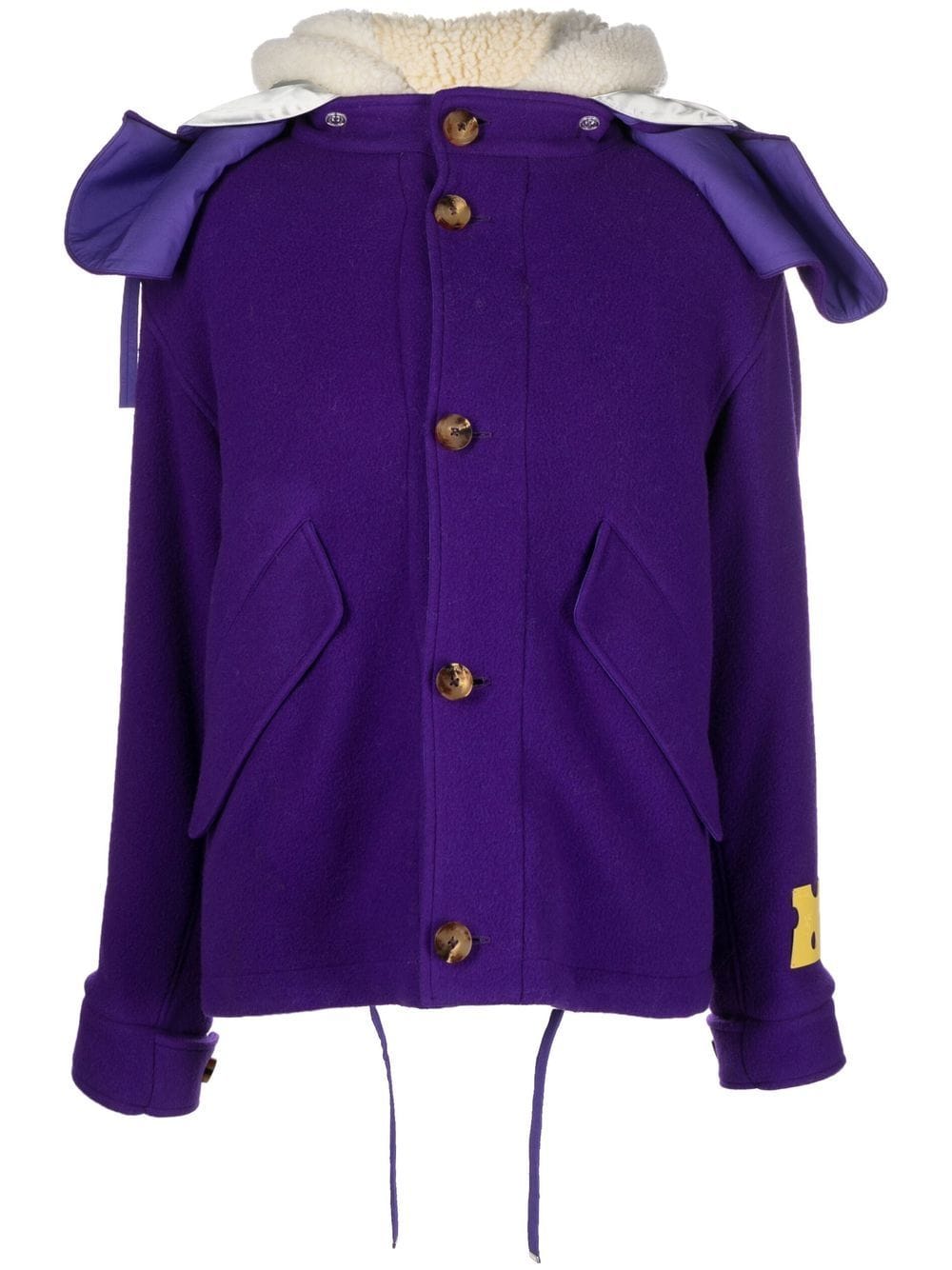 Off-White hooded reversible jacket - Purple von Off-White
