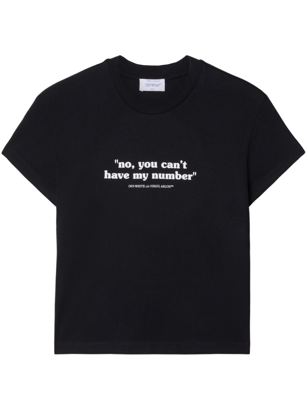 Off-White slogan-print cotton T-shirt - Black von Off-White