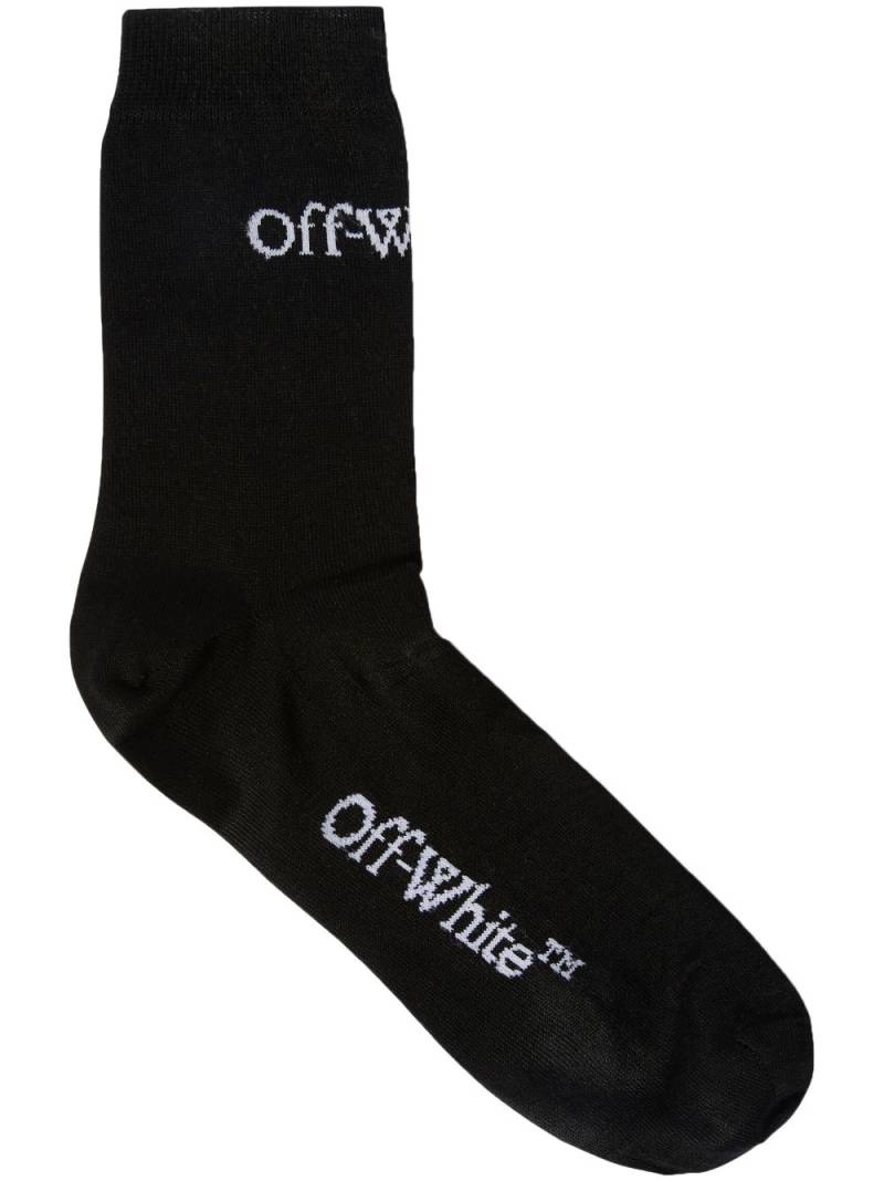 Off-White small logo socks - Black von Off-White