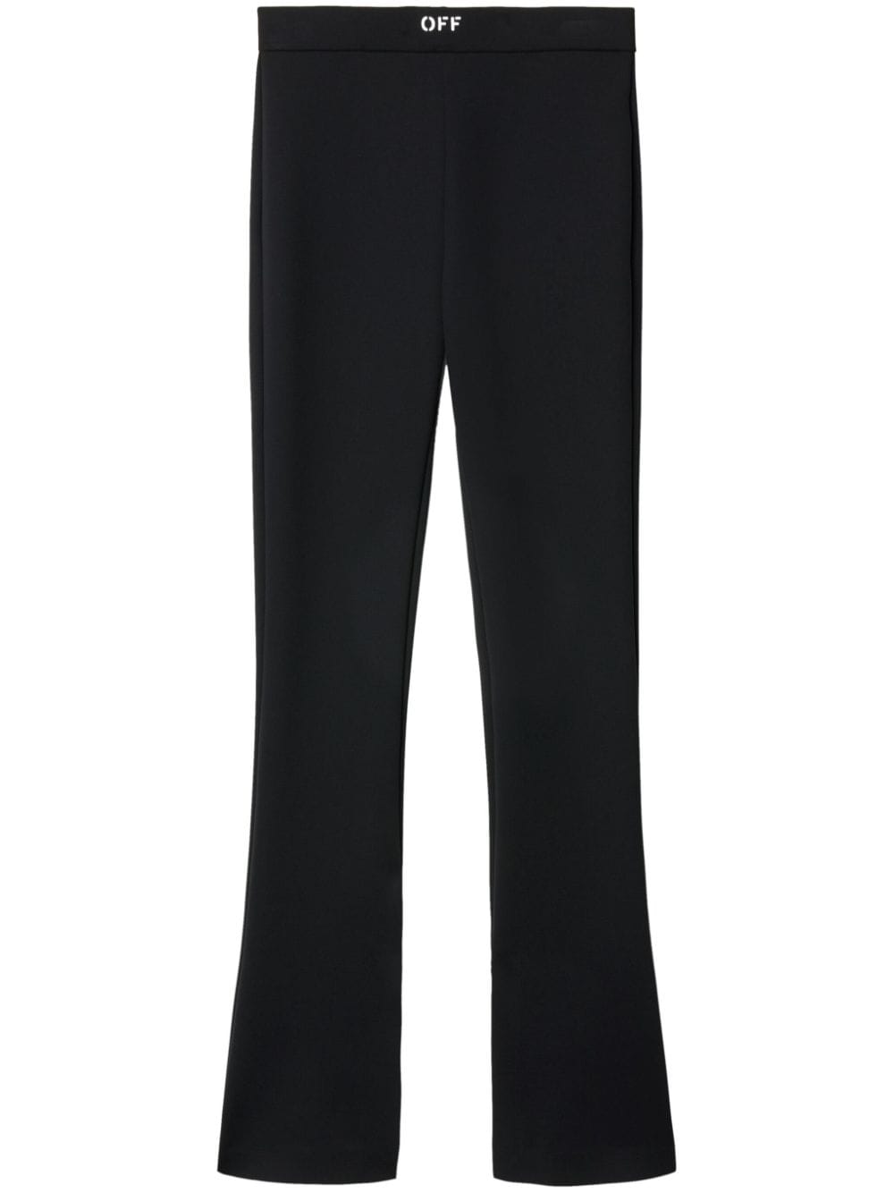 Off-White split-hem flared leggings - Black von Off-White