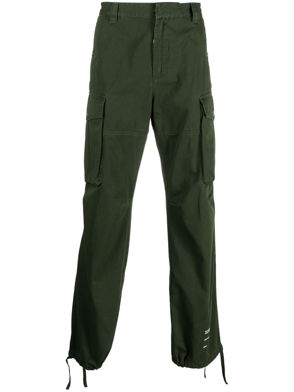 Off-White straight-leg cargo trousers - Green von Off-White