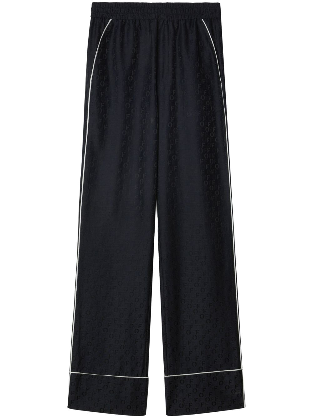 Off-White straight-leg pyjama-inspired trousers - Black von Off-White