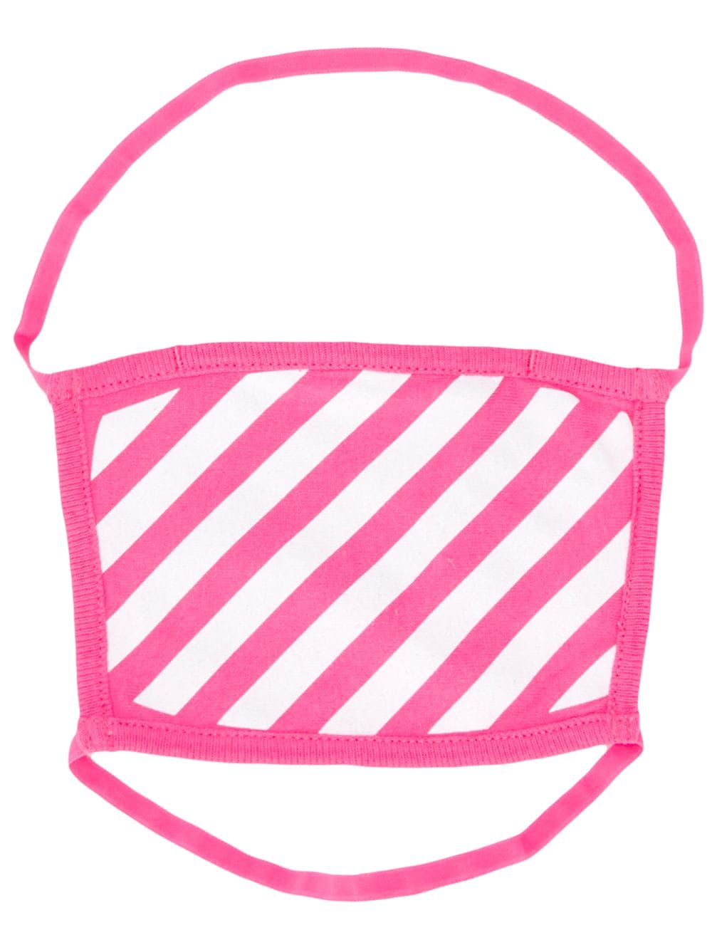 Off-White striped print face mask - Pink von Off-White