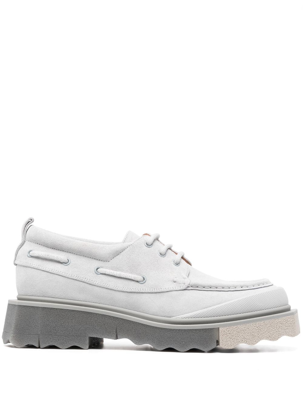 Off-White suede boat shoes - Grey von Off-White