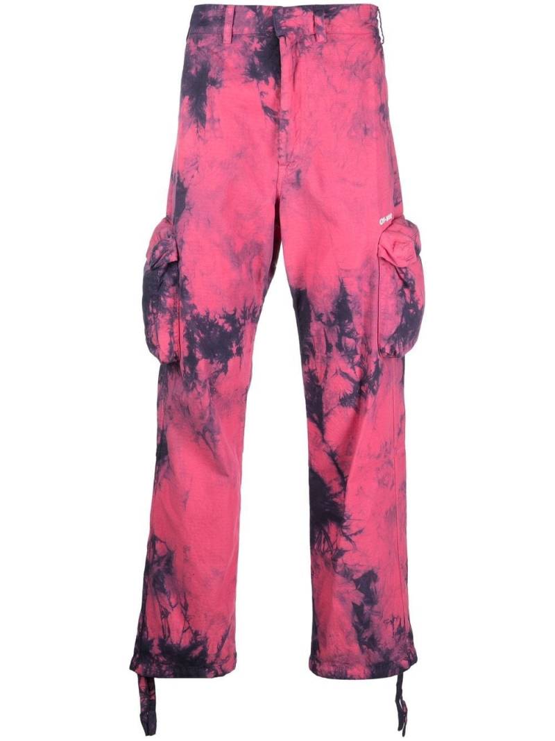 Off-White tie-dye cargo pants - Pink von Off-White