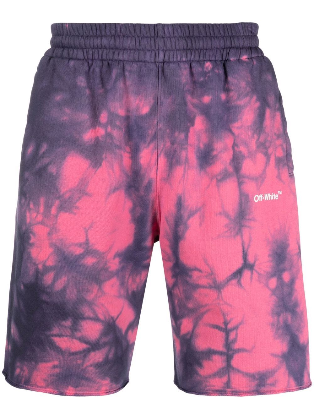 Off-White tie-dye track shorts - Pink von Off-White