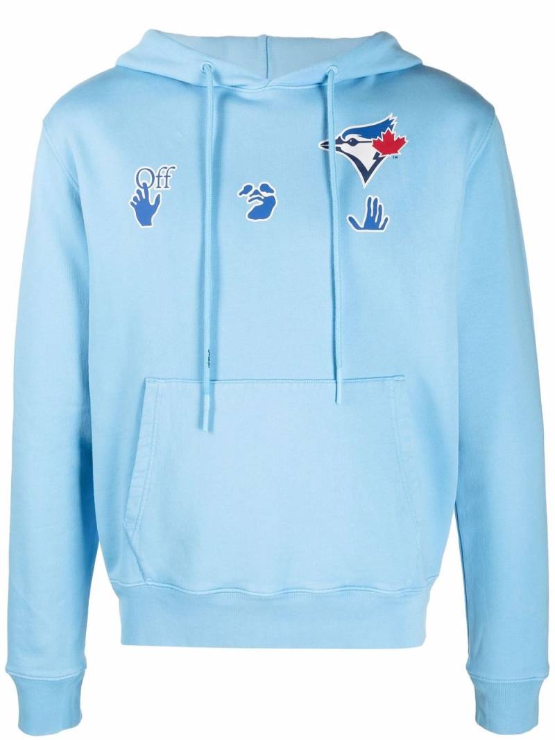 Off-White x MBL Blue Jays logo-print hoodie von Off-White