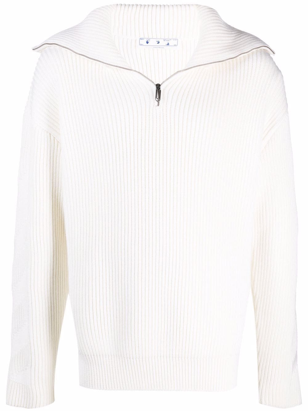 Off-White zipped rib knitted jumper von Off-White
