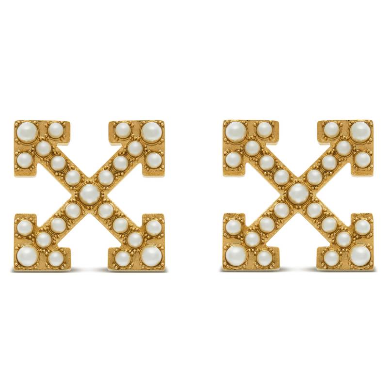 Ohrringe Off-White OWOD213S23MET0017600 Goldfarben von Off-White