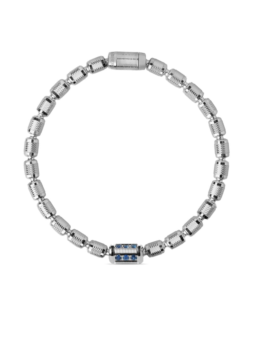 Officina Bernardi 18kt white gold Lumen sapphire and diamond bracelet - Silver von Officina Bernardi