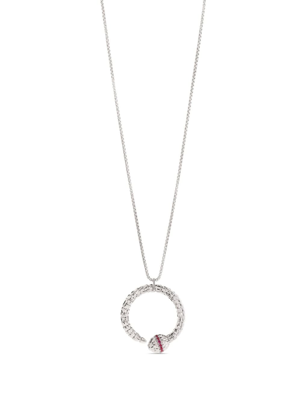 Officina Bernardi 18kt white gold Ophidia ruby necklace - Silver von Officina Bernardi