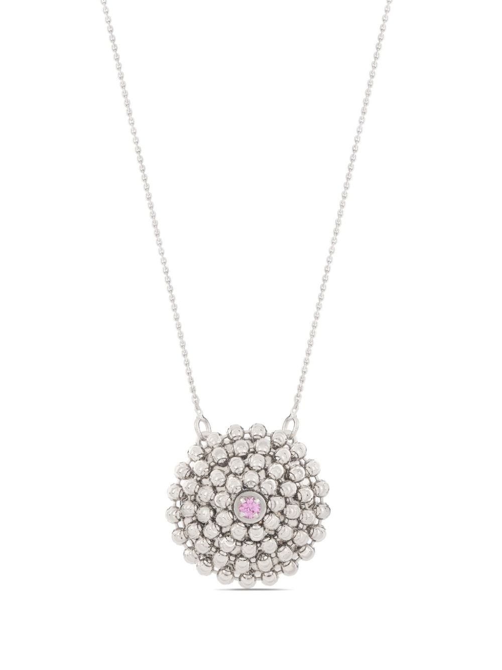 Officina Bernardi 18kt white gold medium Mimosa sapphire necklace - Silver von Officina Bernardi