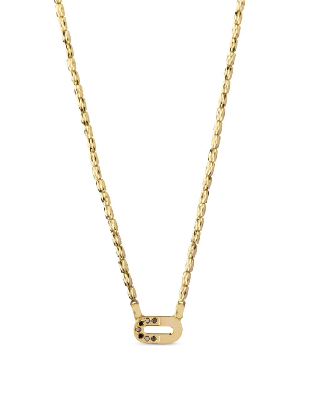 Officina Bernardi 18kt yellow gold Dea diamond necklace von Officina Bernardi