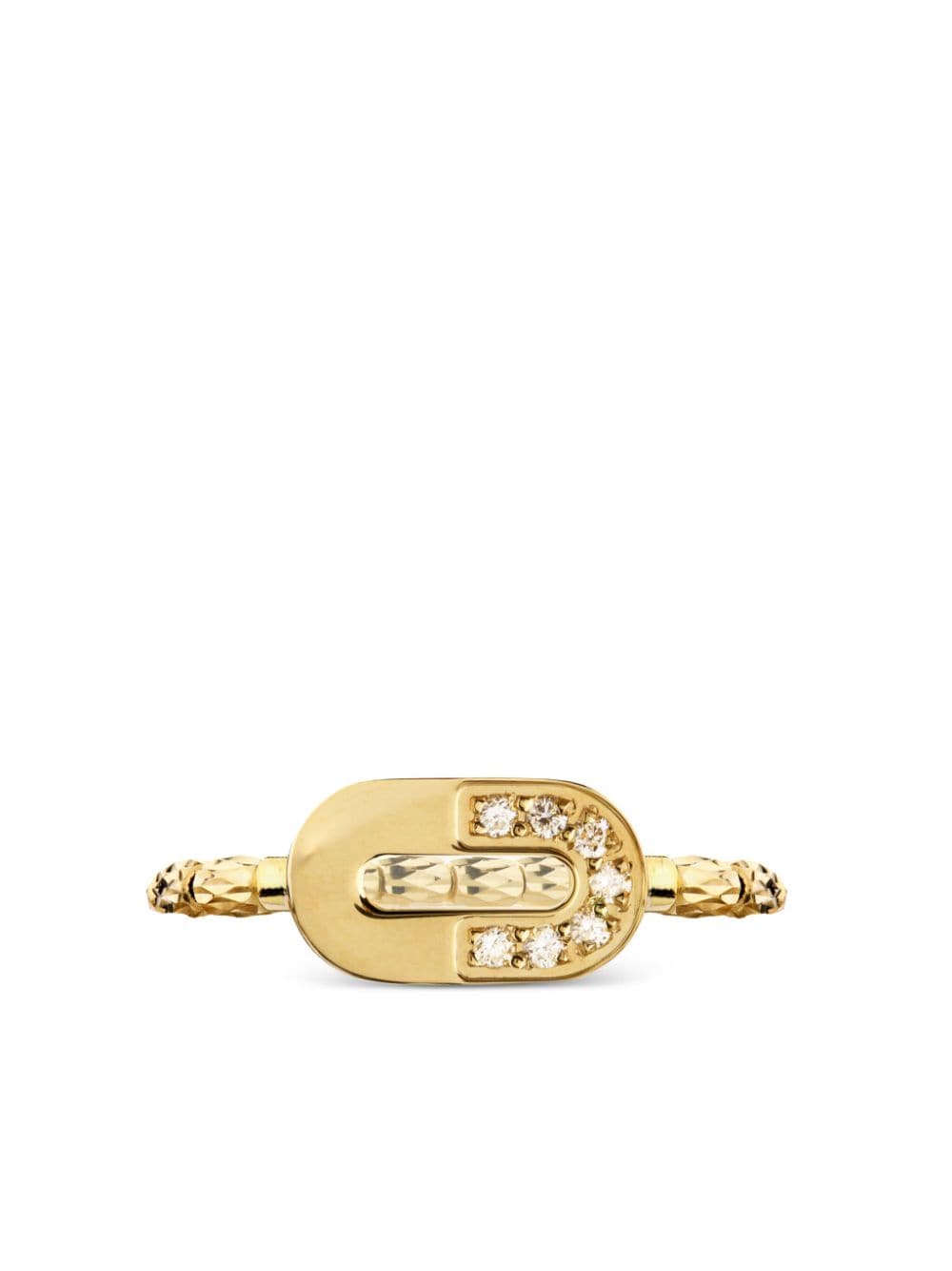 Officina Bernardi 18kt yellow gold Dea diamond ring von Officina Bernardi