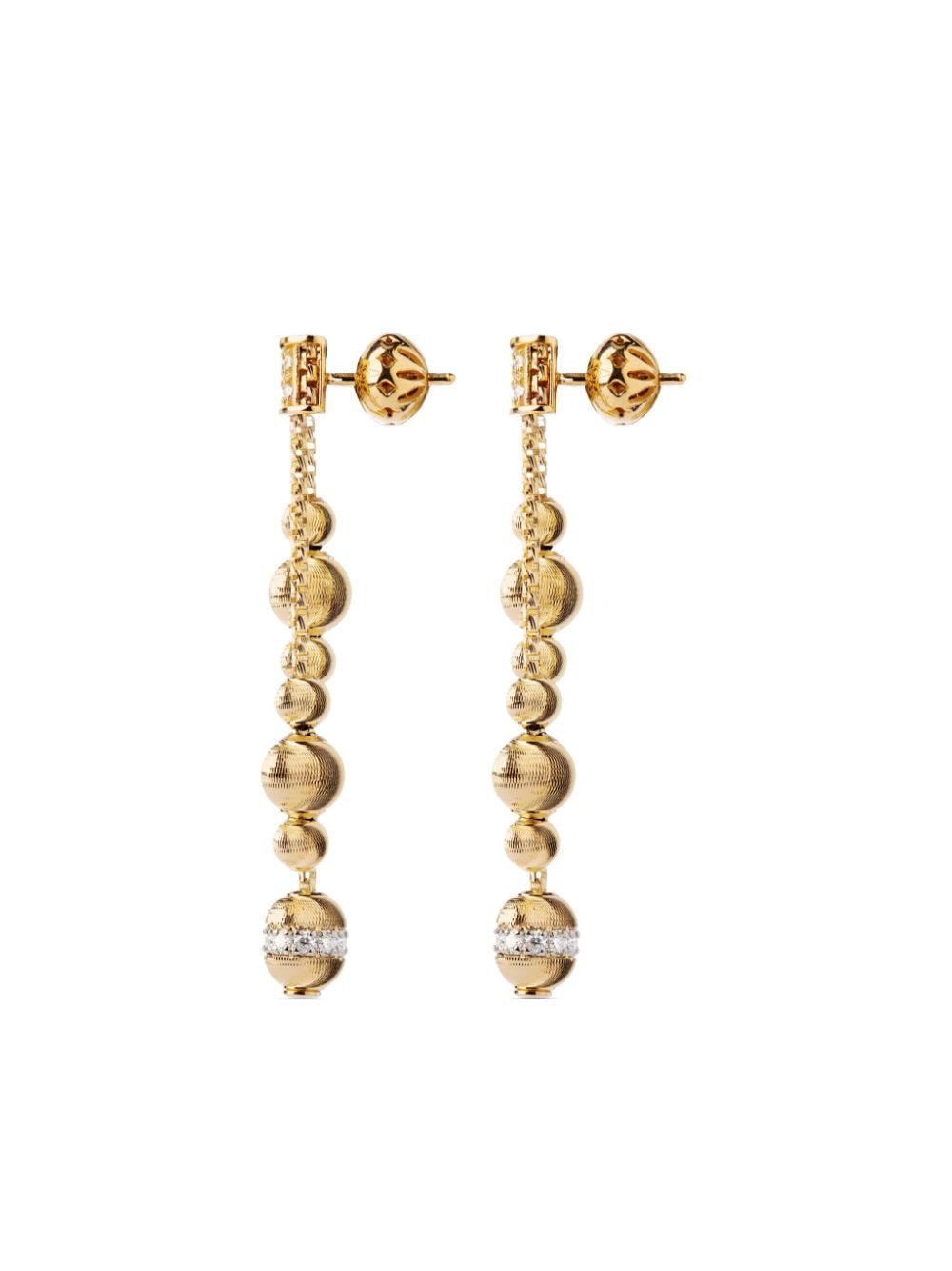 Officina Bernardi 18kt yellow gold Empire diamond earrings von Officina Bernardi