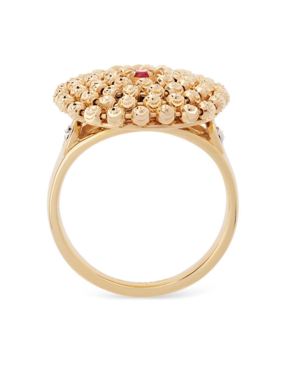 Officina Bernardi 18kt yellow gold Mimosa ruby ring von Officina Bernardi