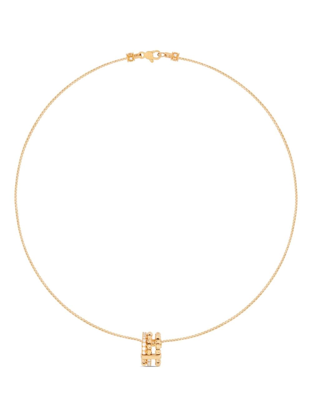 Officina Bernardi 18kt yellow gold Moon Eden diamond necklace von Officina Bernardi