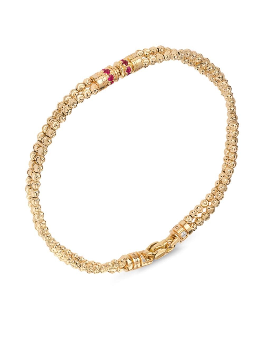 Officina Bernardi 18kt yellow gold Moon ruby bracelet von Officina Bernardi