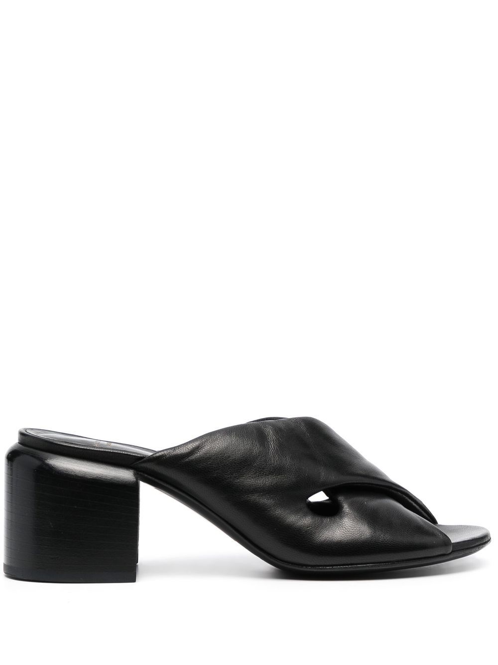 Officine Creative 65mm open-toe leather mules - Black von Officine Creative