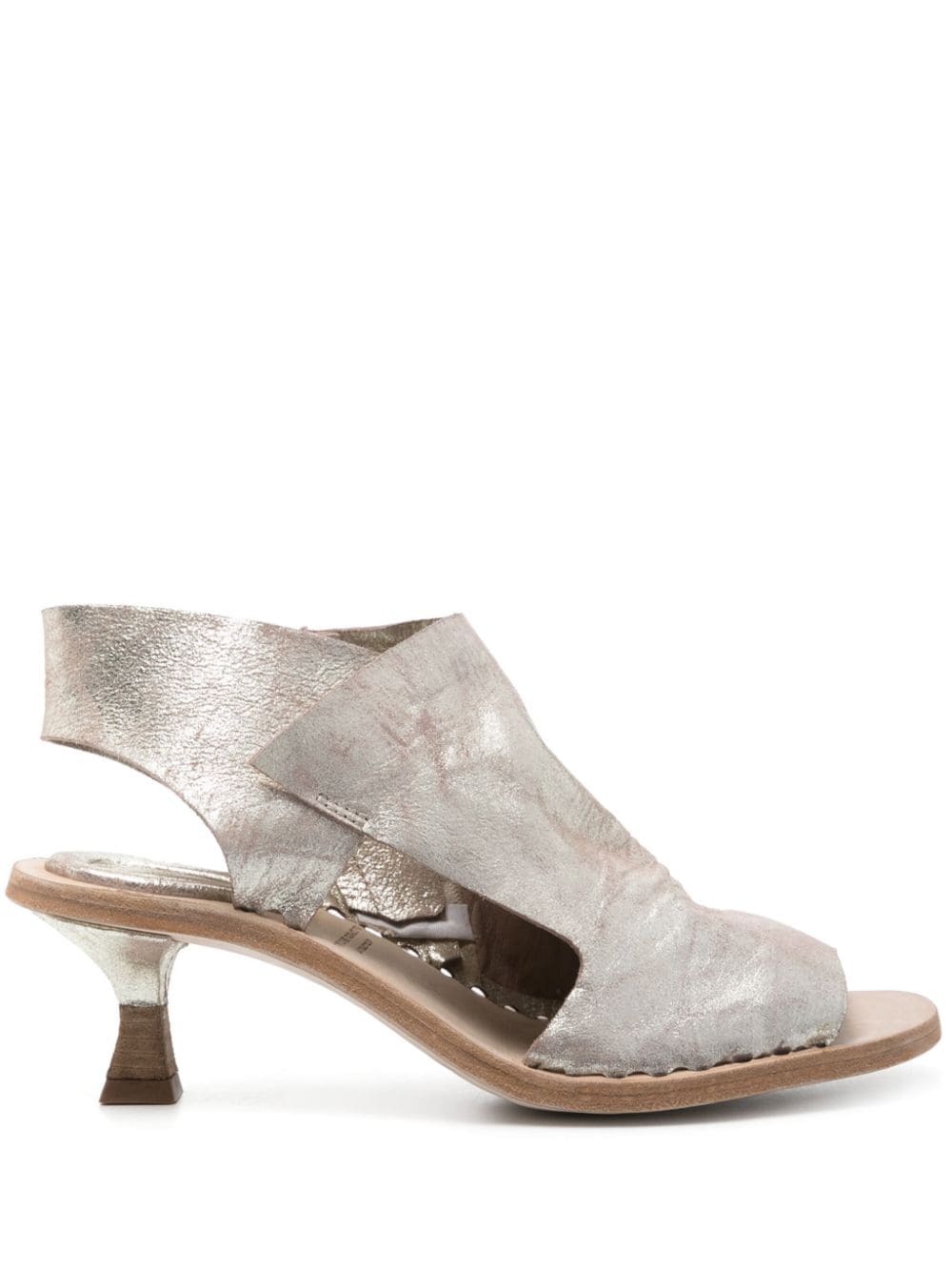 Officine Creative 75mm Stacie metallic leather sandals - Gold von Officine Creative