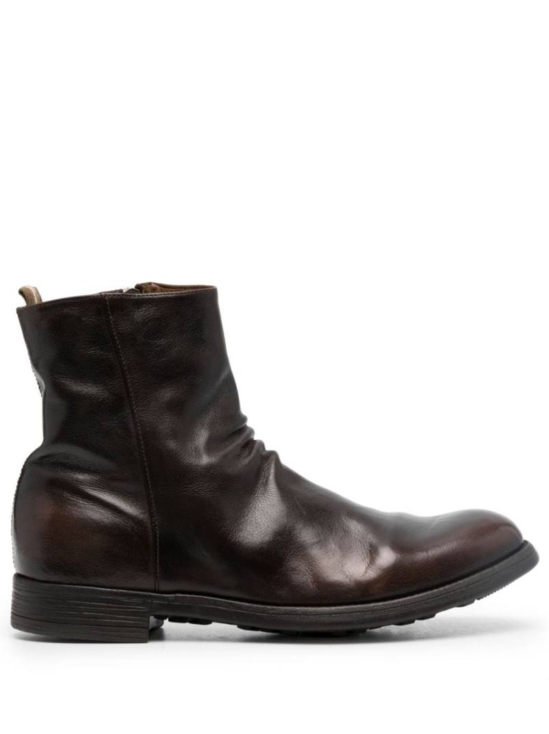 Officine Creative Chronicle 005 leather ankle boots - Brown von Officine Creative