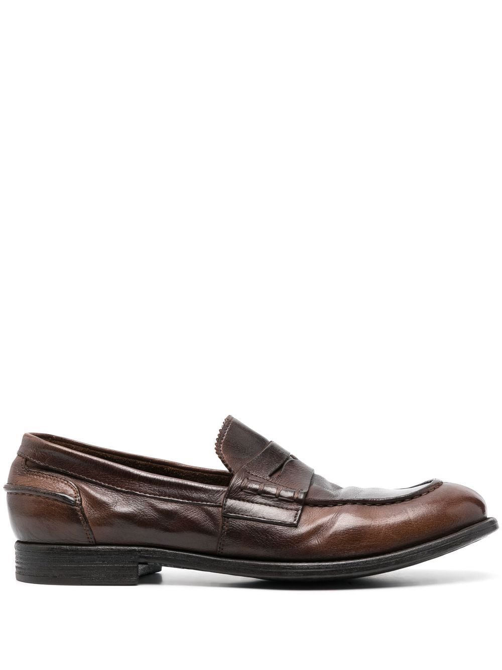 Officine Creative Chronicle leather Penny loafers - Brown von Officine Creative