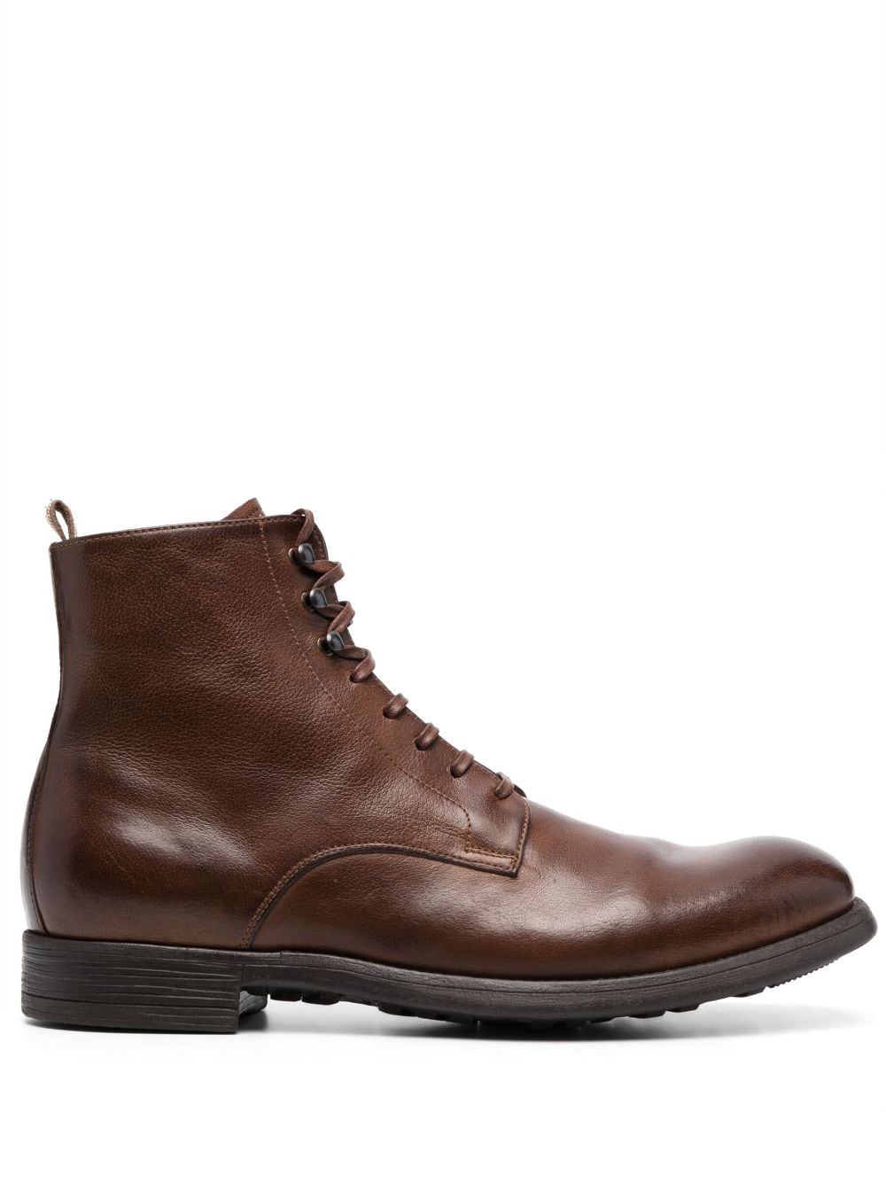 Officine Creative Chronicle zipped leather boots - Brown von Officine Creative