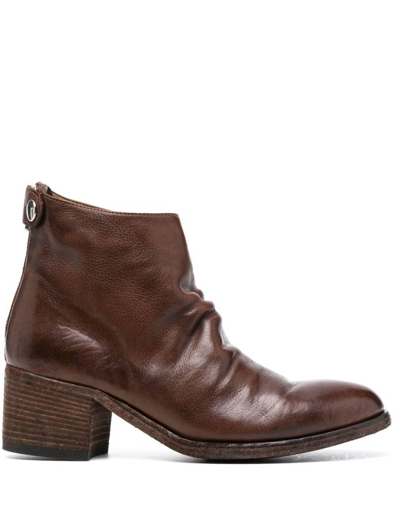 Officine Creative Denner 113 leather 55mm boots - Brown von Officine Creative