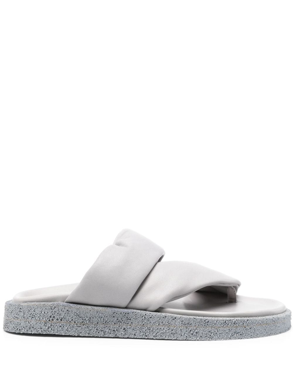 Officine Creative Inner double-strap leather sandals - Grey von Officine Creative