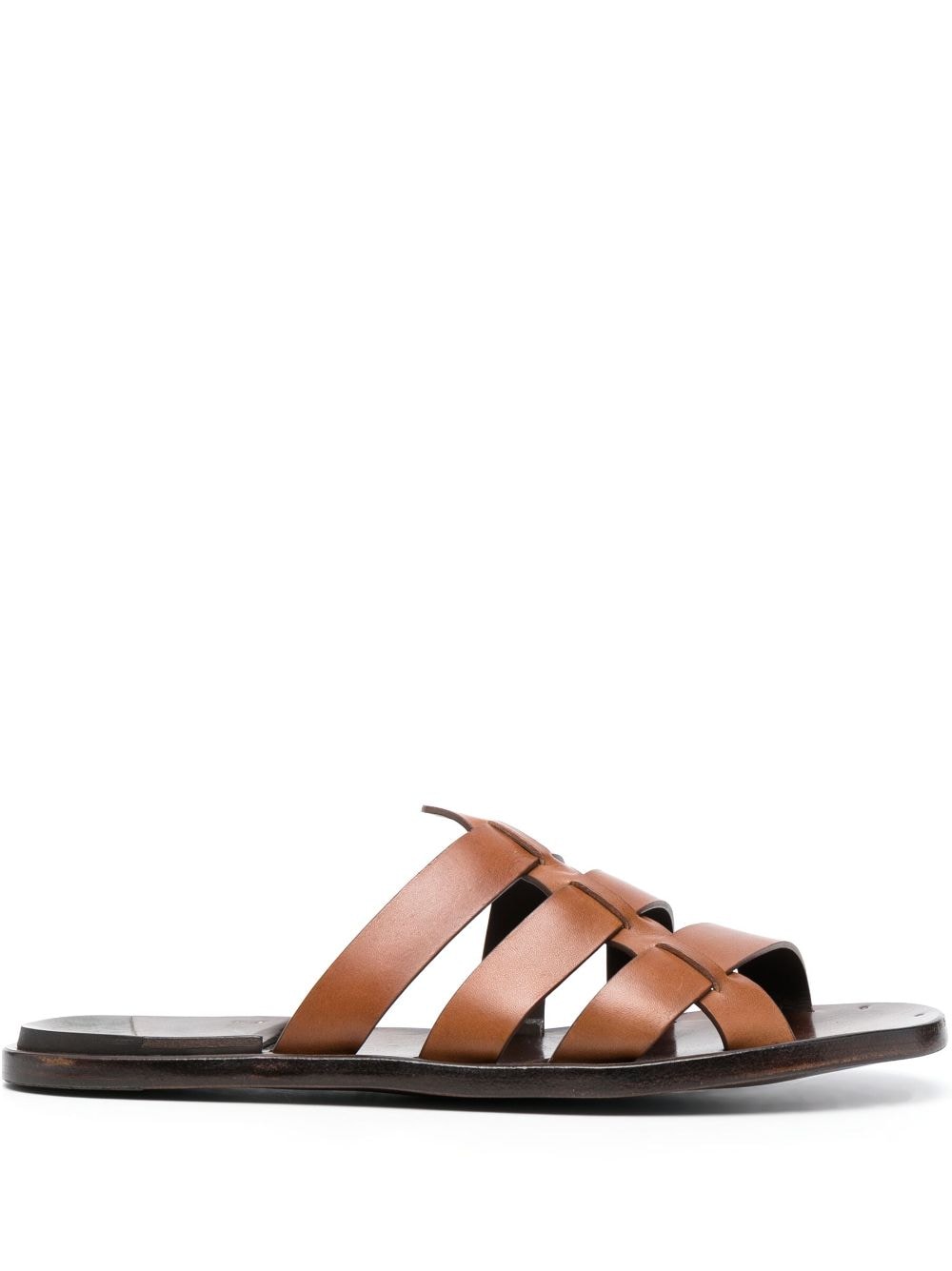 Officine Creative Kontraire leather slides - Brown von Officine Creative