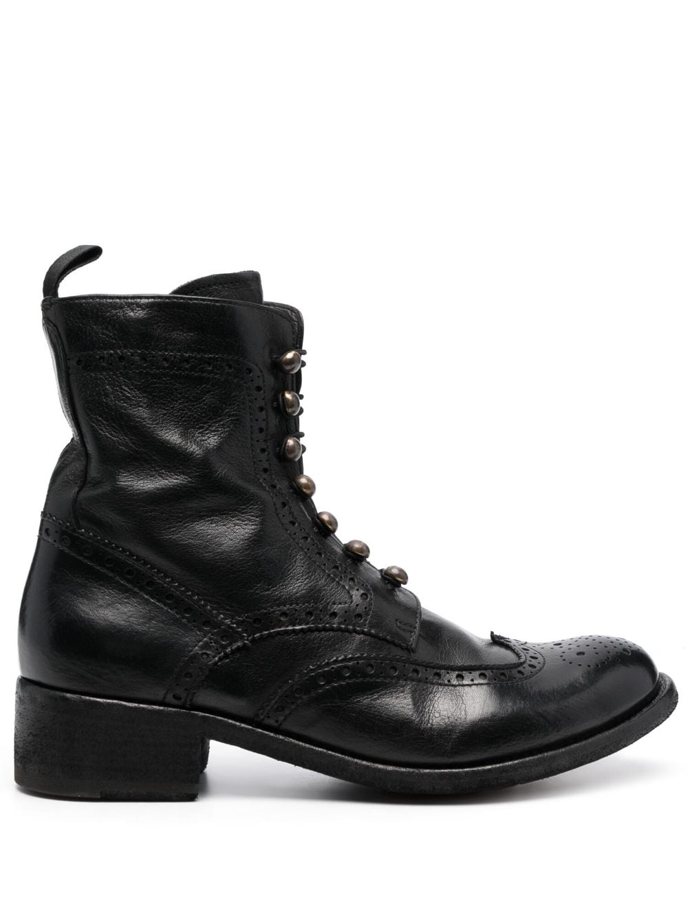 Officine Creative Lison 058 leather ankle boots - Black von Officine Creative