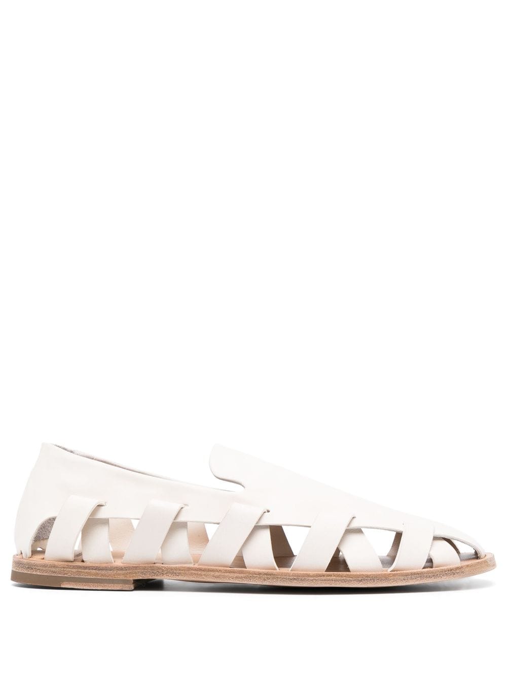 Officine Creative Miles 003 cut-out leather sandals - Neutrals von Officine Creative