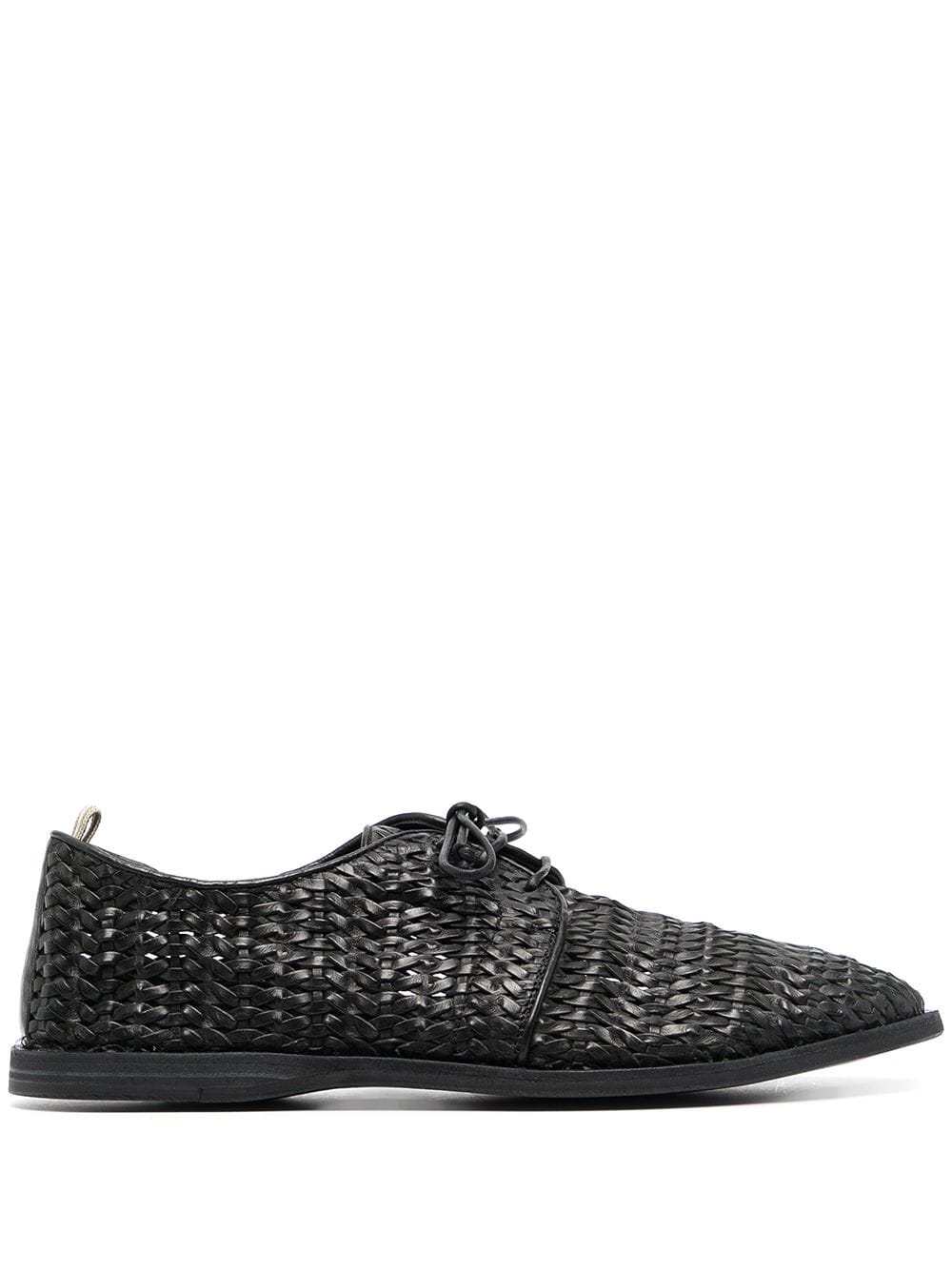 Officine Creative Moreira 5 interwoven derby shoes - Black von Officine Creative