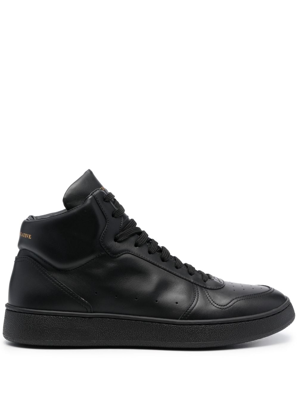 Officine Creative Mower high-top leather sneakers - Black von Officine Creative