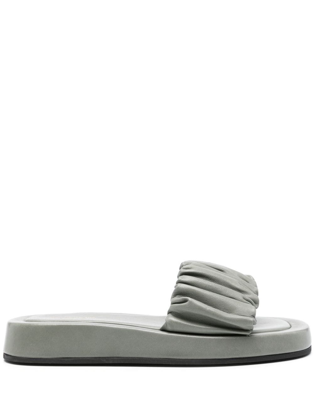 Officine Creative Patty leather slides - Green von Officine Creative