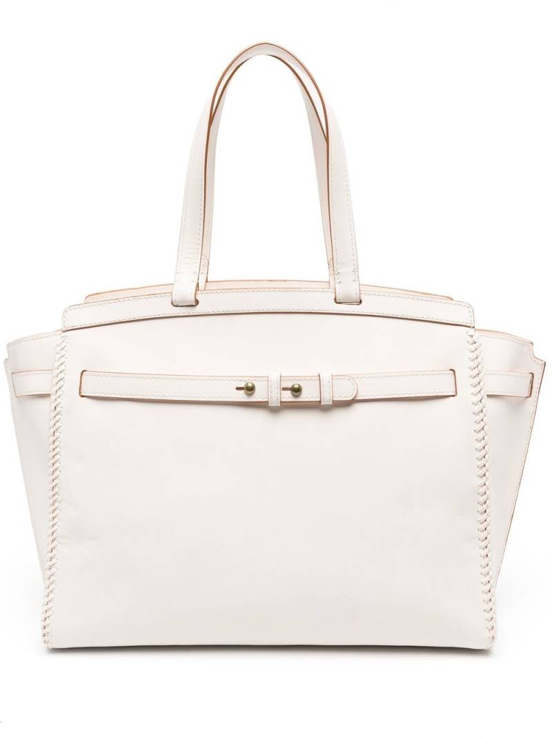 Officine Creative Saddle 103 leather tote bag - White von Officine Creative