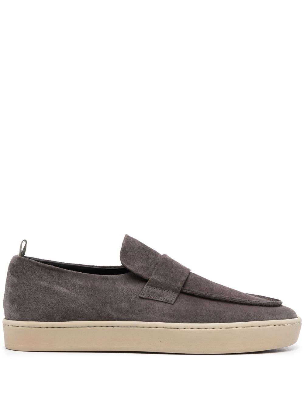 Officine Creative almond-toe leather loafers - Grey von Officine Creative