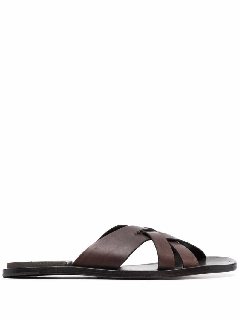 Officine Creative crossover-strap sandals - Brown von Officine Creative