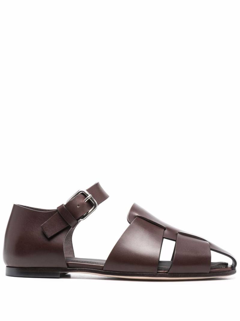 Officine Creative cut-out leather sandals - Brown von Officine Creative