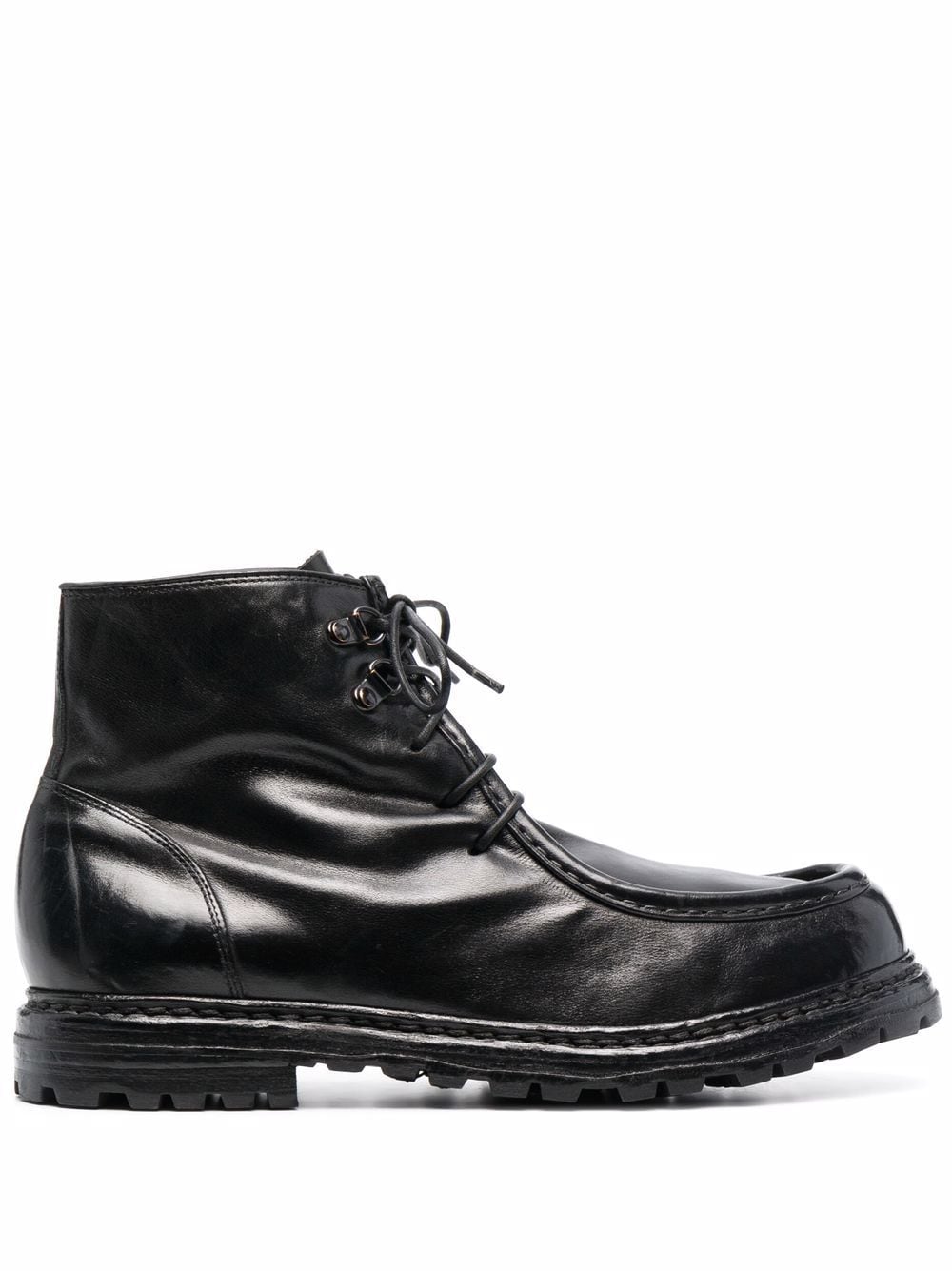 Officine Creative lace-up leather boots - Black von Officine Creative