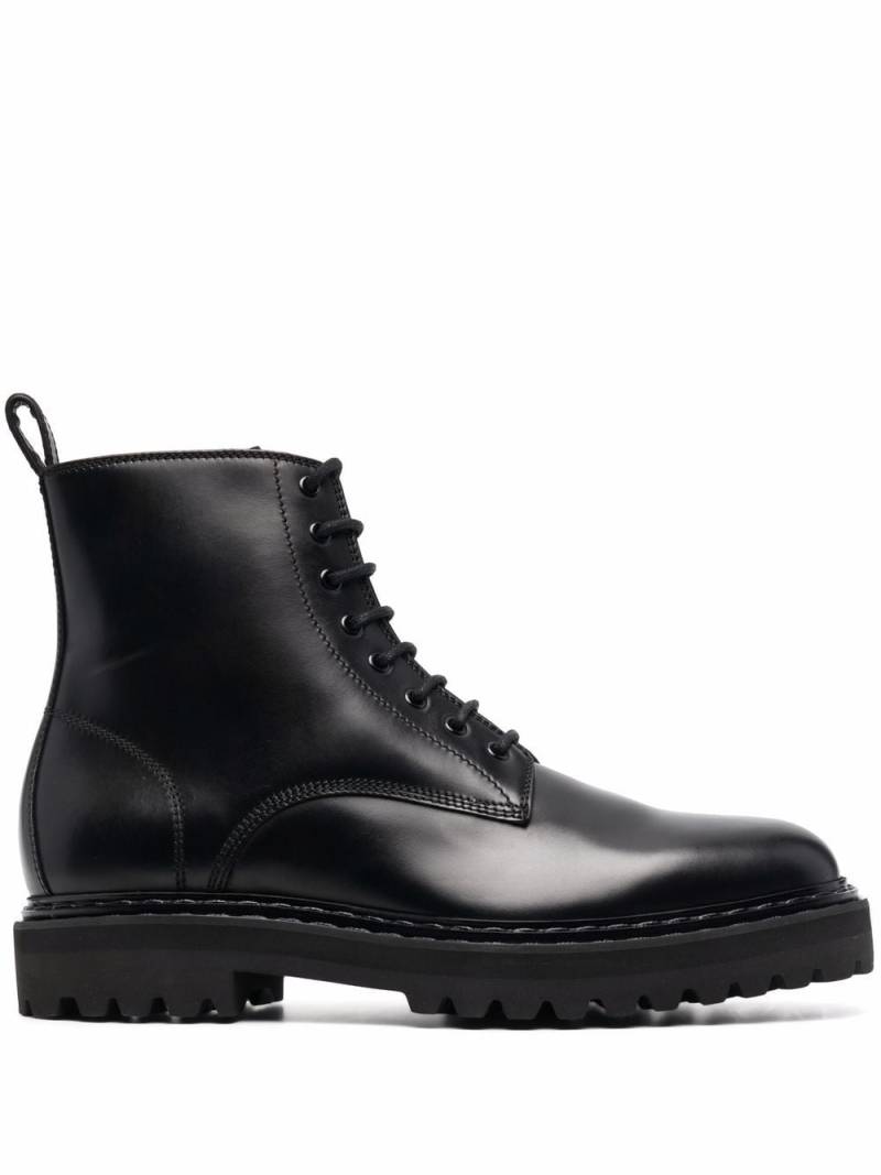 Officine Creative leather lace-up boots - Black von Officine Creative