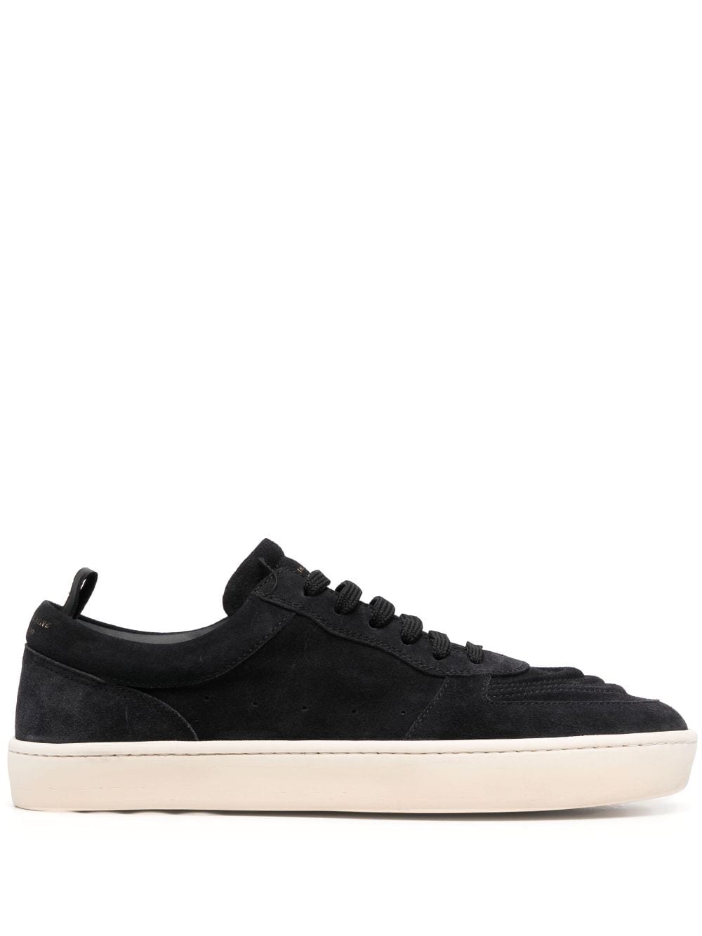 Officine Creative logo-lettering low-top leather sneakers - Black von Officine Creative