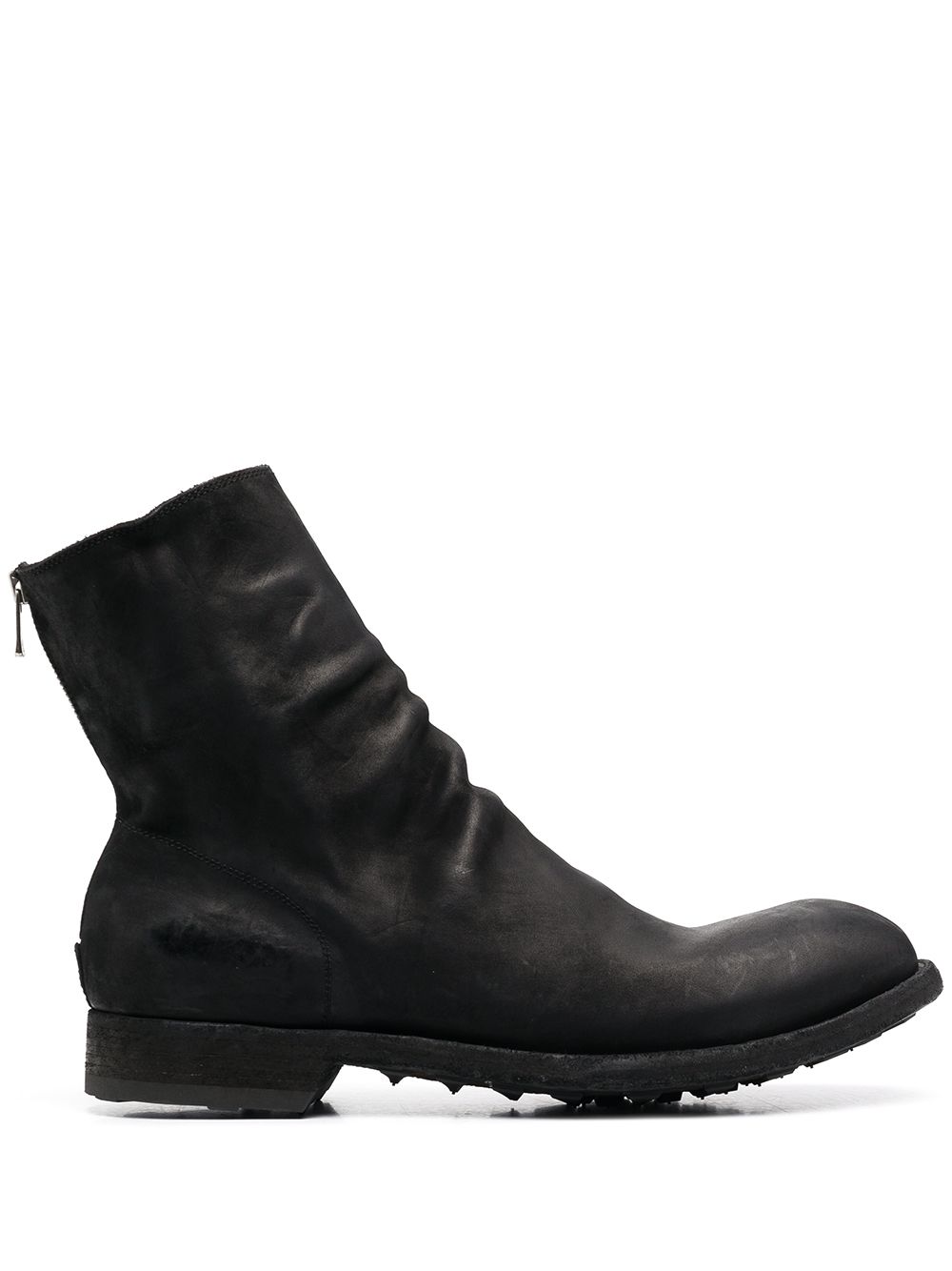 Officine Creative matte calf leather zip boots - Black von Officine Creative