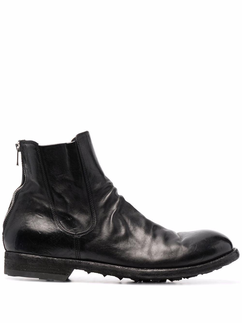 Officine Creative polished-leather ankle boots - Black von Officine Creative